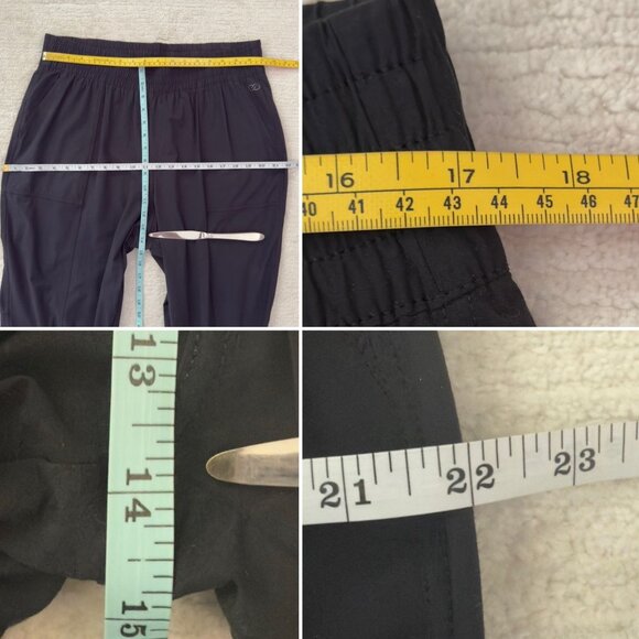 Calia Stretch Pants Size XL Black Pull On Jogger Style Zipper Hem Comfortable - Picture 5 of 12